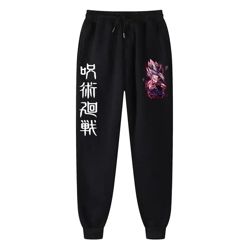 Anime Print Wool Joggers