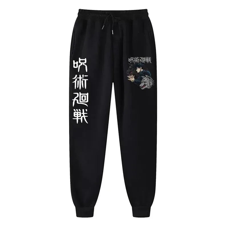 Anime Print Wool Joggers