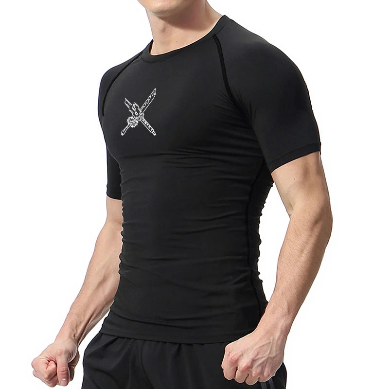 Anime Compression Quick Dry T-shirts