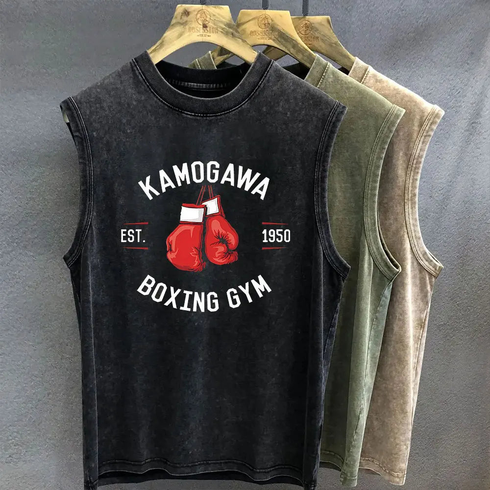 Hajime No Ippo Tank Top Vintage Wash