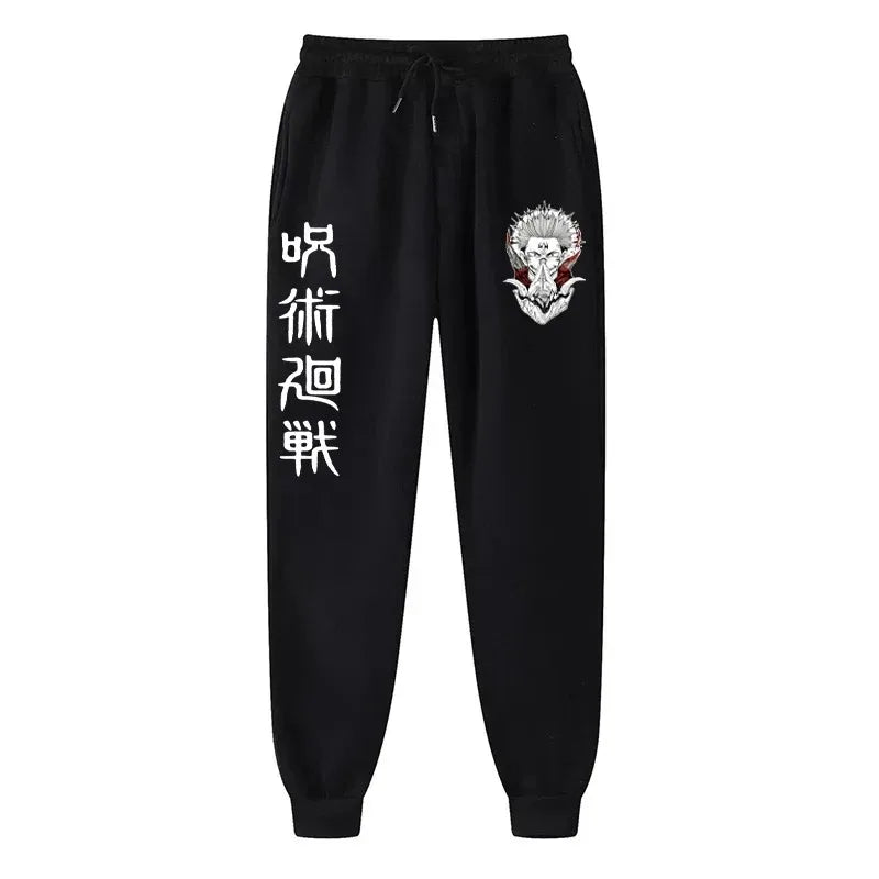 Anime Print Wool Joggers