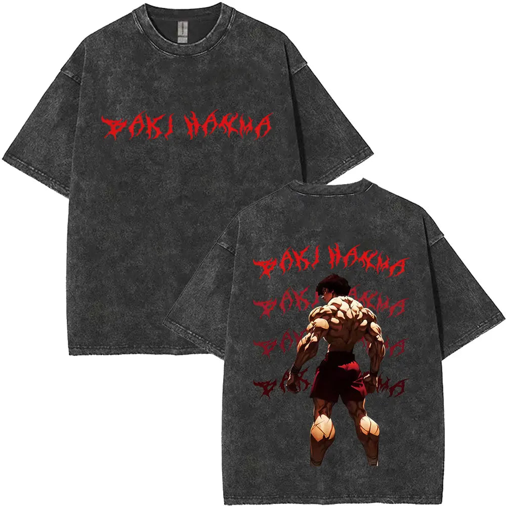 Baki The Grappler Washed T-shirt