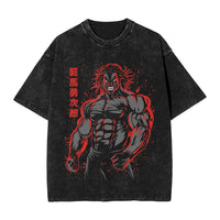 Jack Hanma Baki Washed Tee 4