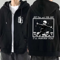 Satoru Gojo Zippered Hoodie Streetwear Men Clothing 1