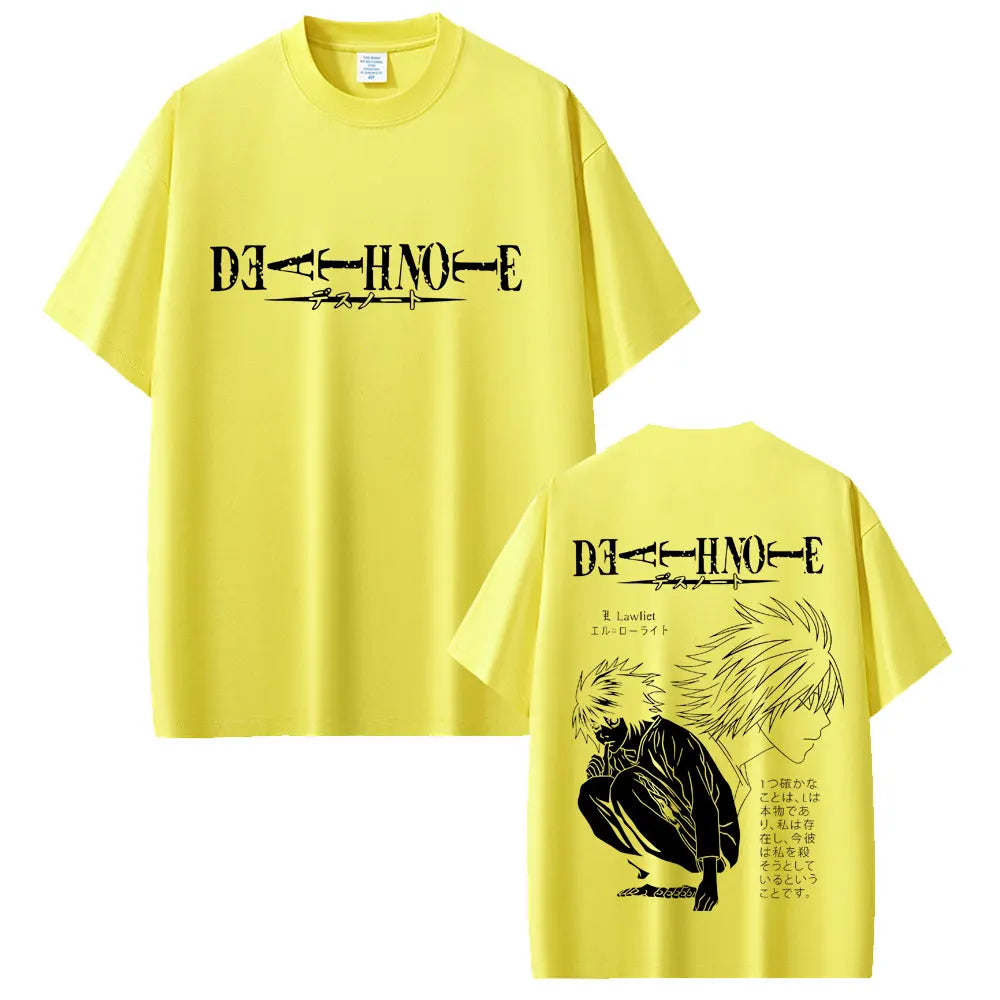 Death Note T-shirt Yagami Light Graphic T Shirts