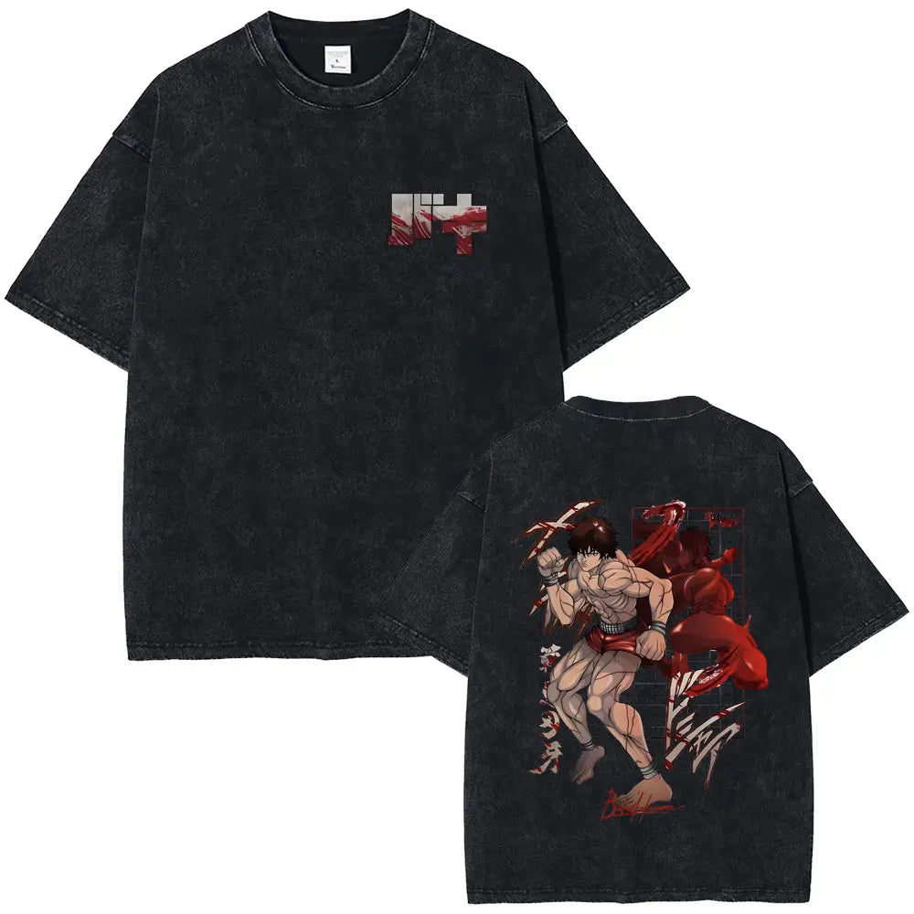 Baki The Grappler Washed T-shirt
