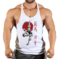 Baki Tank Tops Y-Back Vest Gym Muscle Training Athletic Workout Undershirt 2