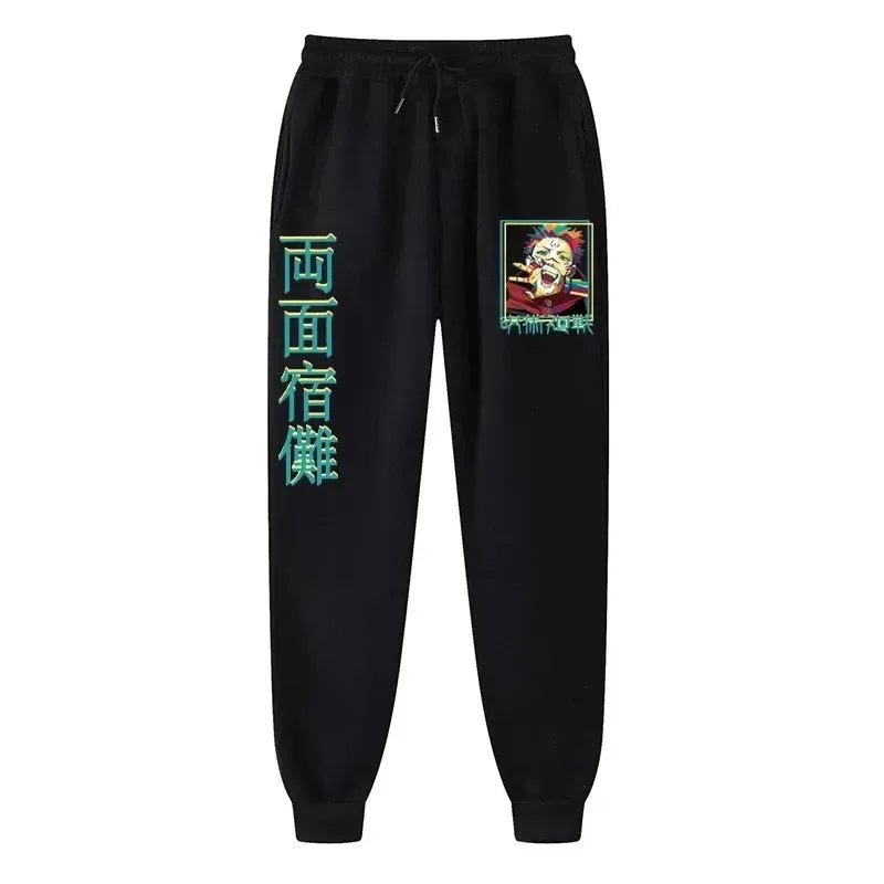 Anime Print Wool Joggers