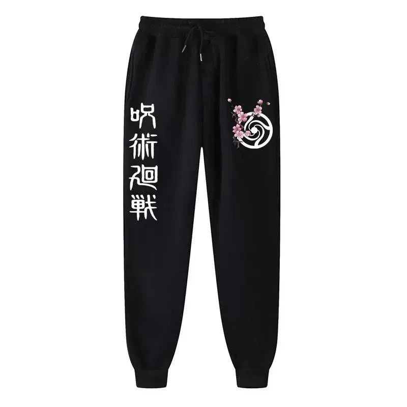 Anime Print Wool Joggers