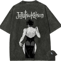 Maki Zenin Jujutsu Kaisen Acid Washed Tee 3