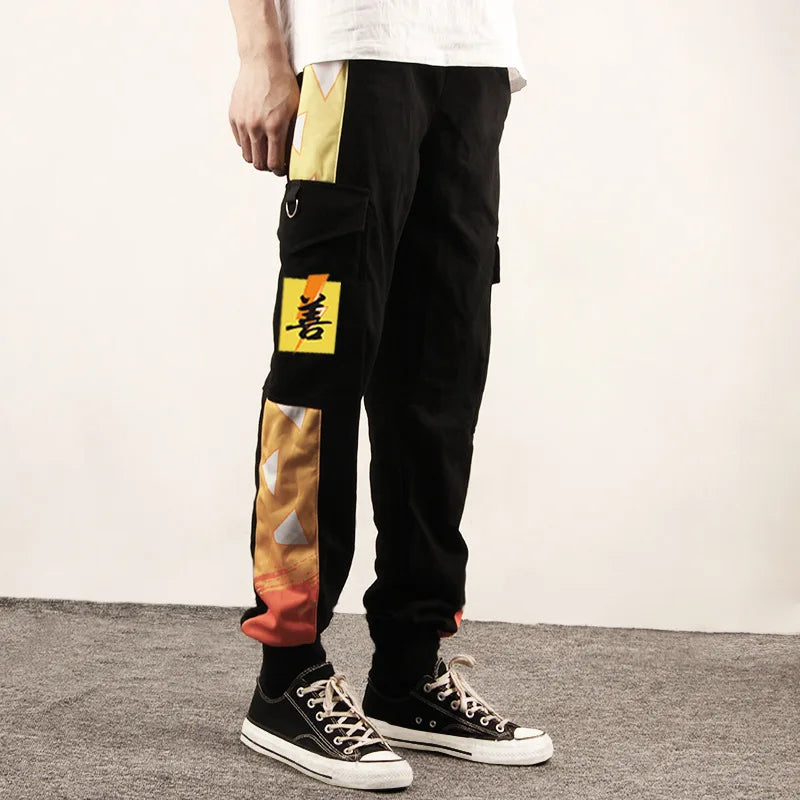 Kamado Tanjirou Agatsuma Zenitsu Casual Cargo Pants