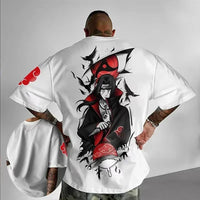 Naruto Men's T-shirt Oversized Half-sleeved Top 4