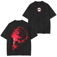 Demon Slayer Vintage Washed Graphic T-Shirt 7