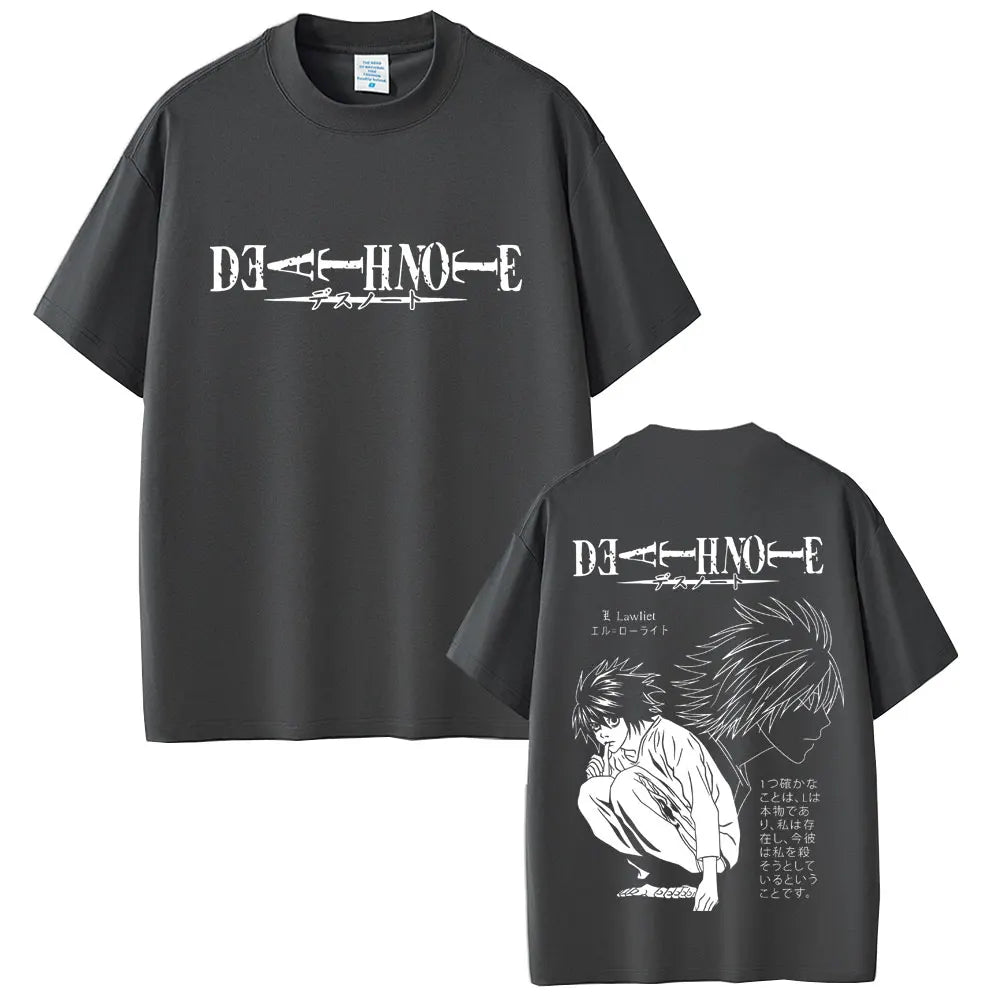 Death Note T-shirt Yagami Light Graphic T Shirts