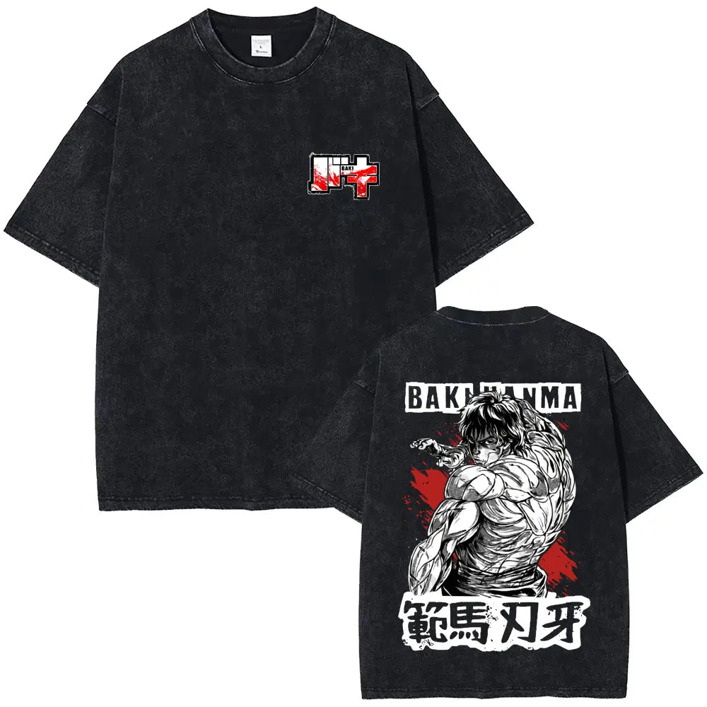 Baki The Grappler Washed T-shirt