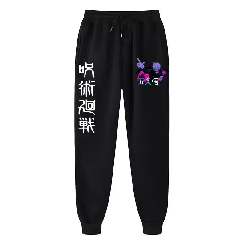 Anime Print Wool Joggers