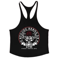 Baki Graphic Cotton Tank Tops Y-Back Vest Gym Muscle 2
