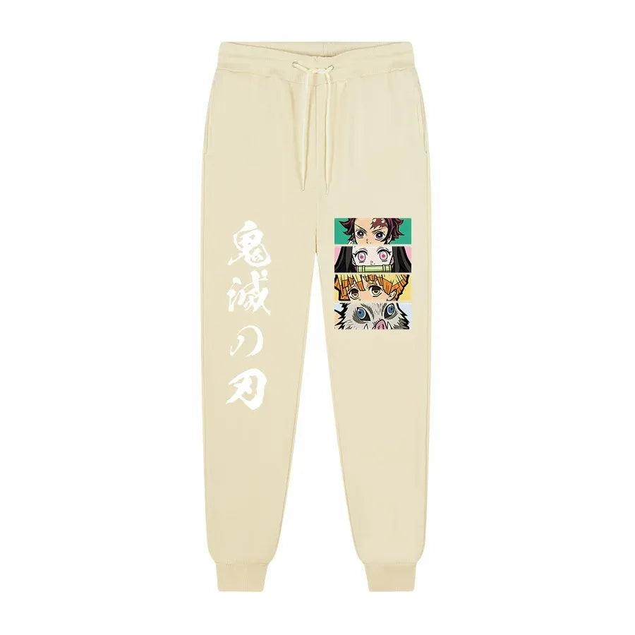 Demon Slayer Fleece Joggers | Kimetsu No Yaiba Warm Joggers