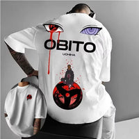 Naruto Men's T-shirt Oversized Half-sleeved Top 7