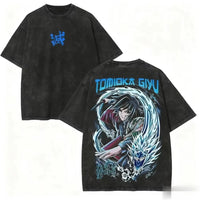 Demon Slayer Giyu Acid Washed Tee 1
