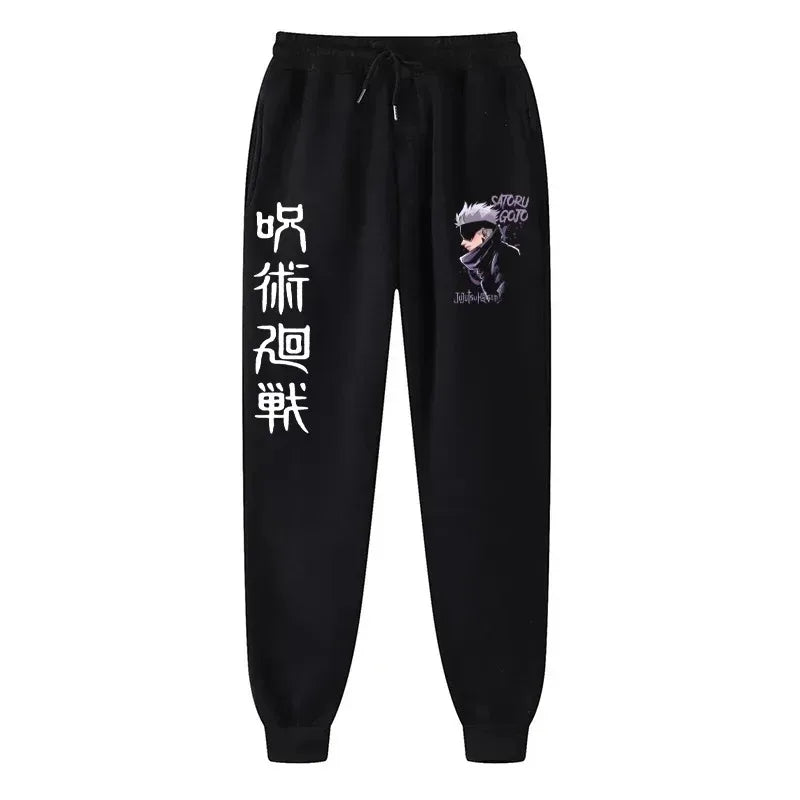 Anime Print Wool Joggers