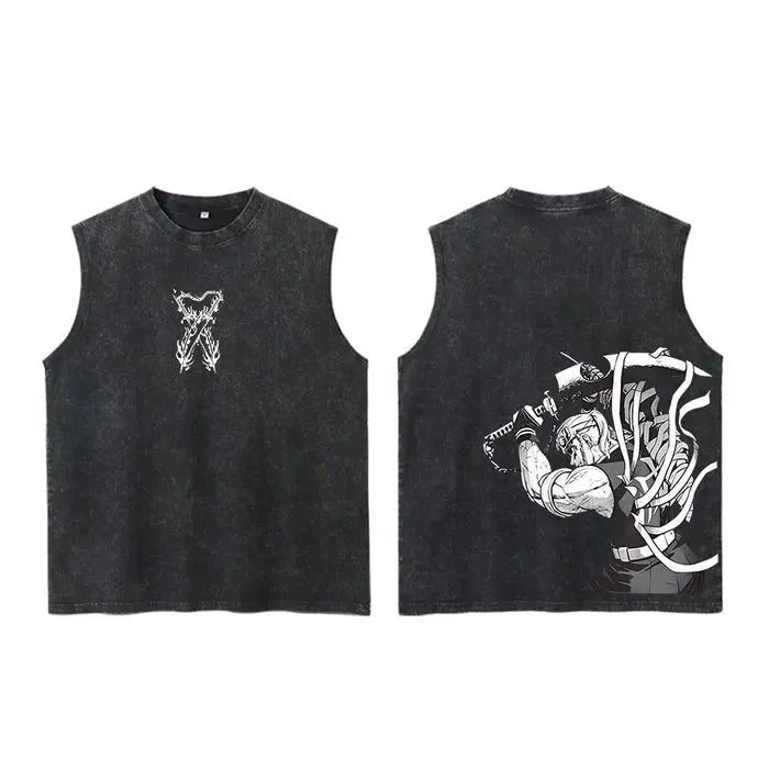 Demon Slayer Tank Tops Man Sleeveless gym shirt
