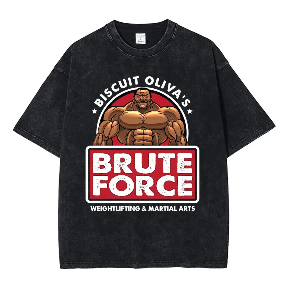 Baki The Grappler Washed T-shirt