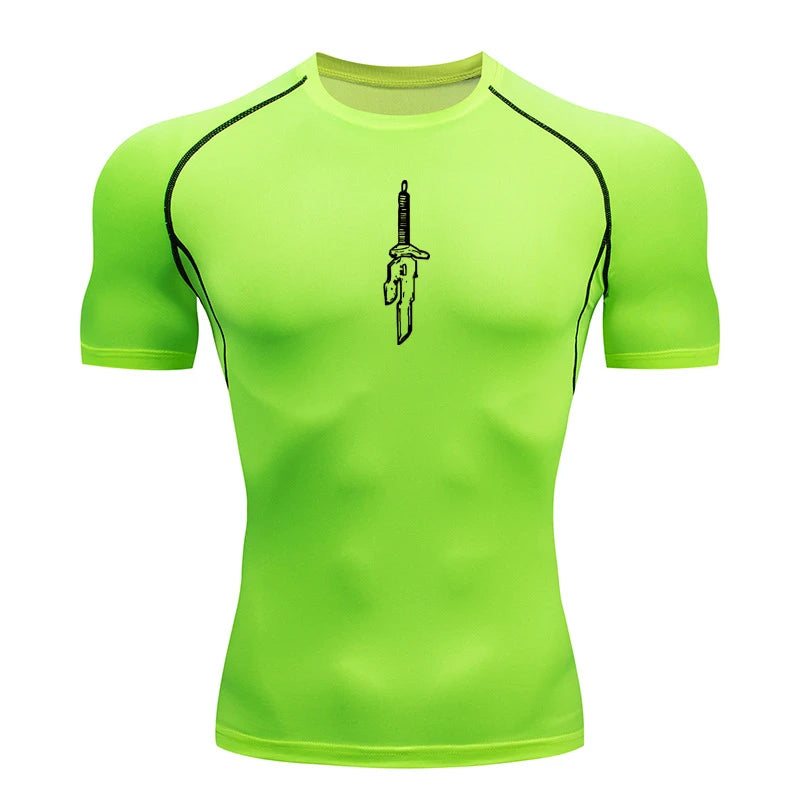 Anime Compression Quick Dry T-shirts