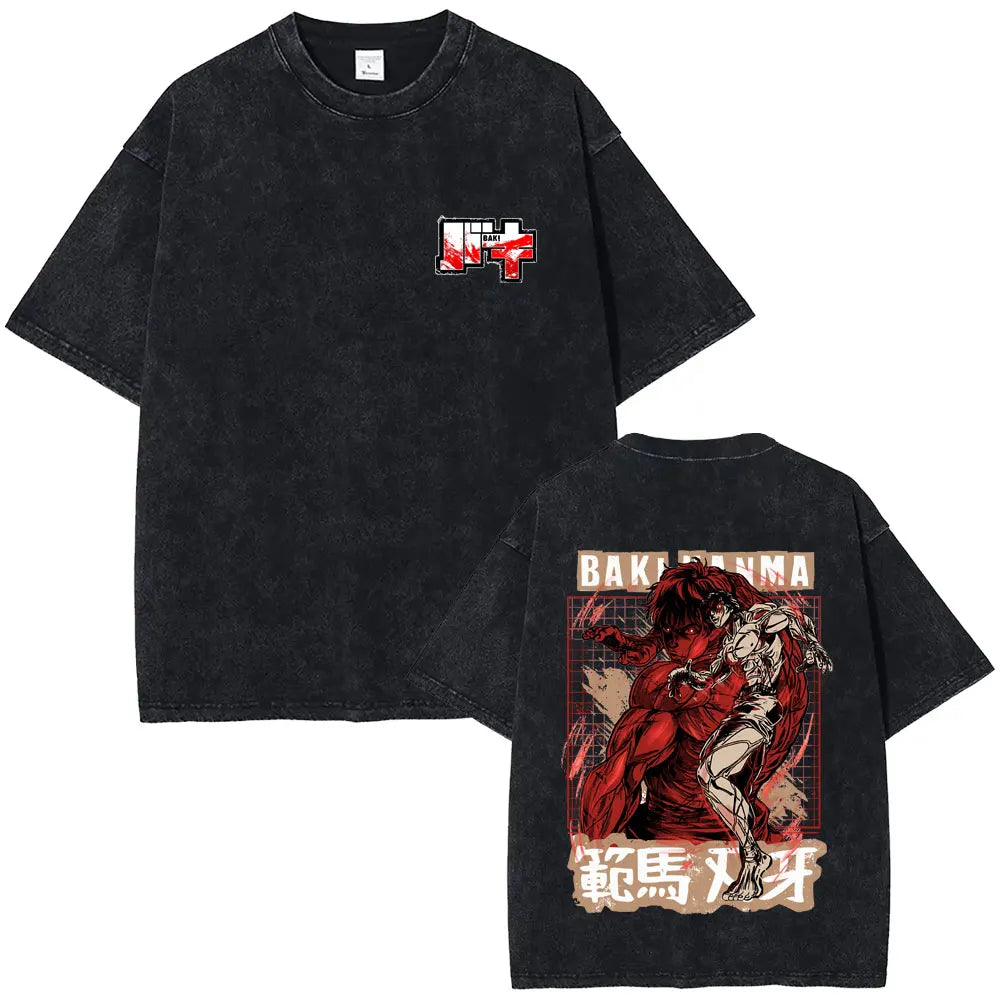 Baki The Grappler Washed T-shirt
