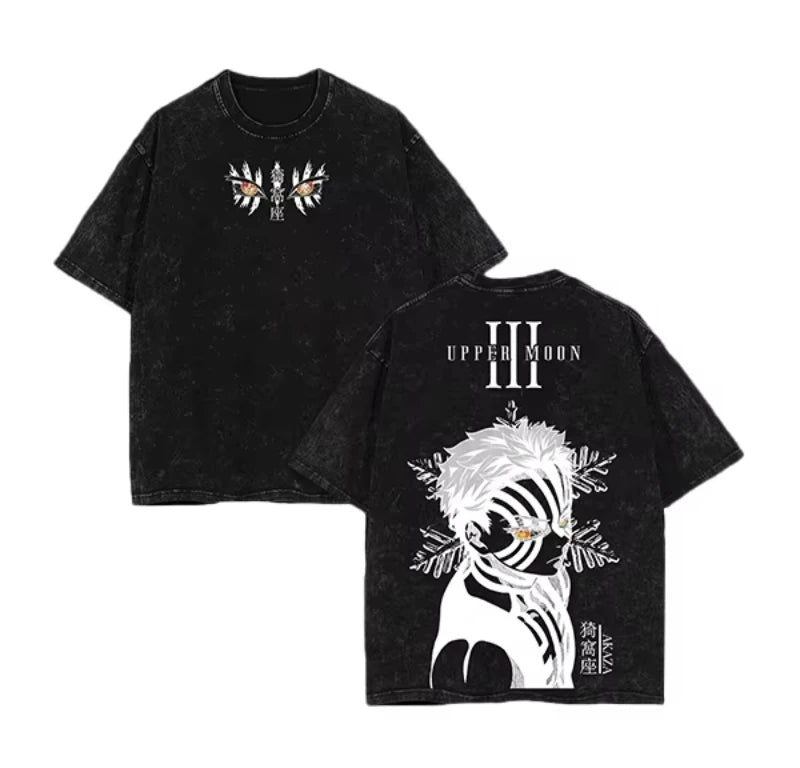 Demon Slayer Acid  Washed oversized T-Shirt