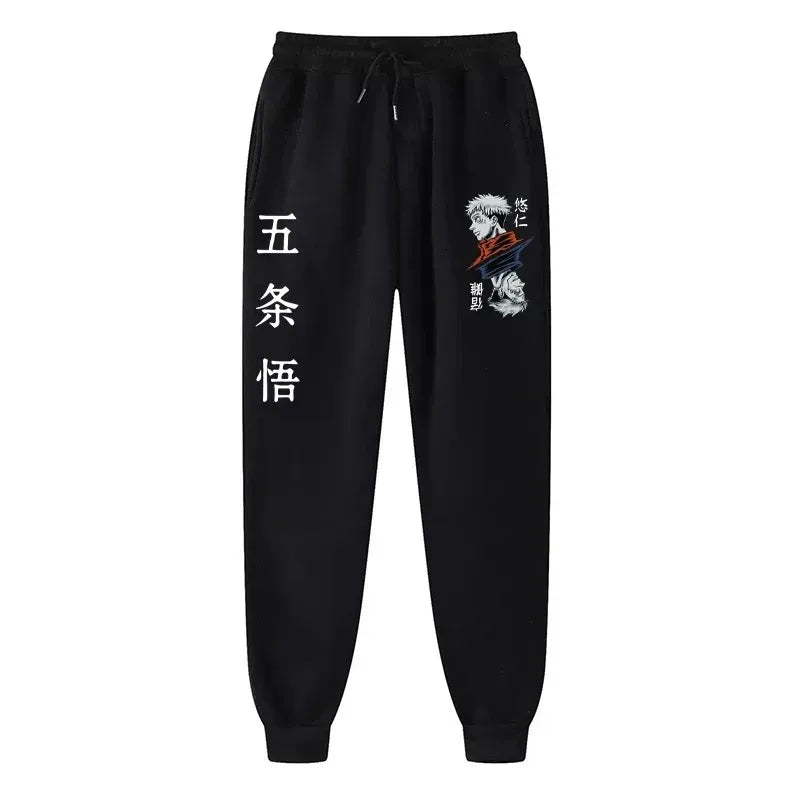 Anime Print Wool Joggers