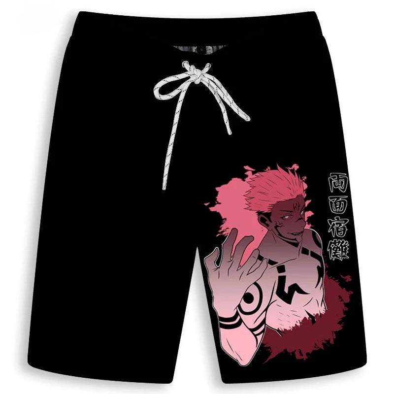 JJK Gojo Beach Shorts
