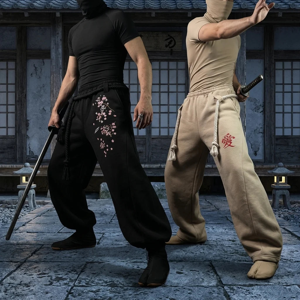 Vintage Harajuku Sweatpants - Wide Leg
