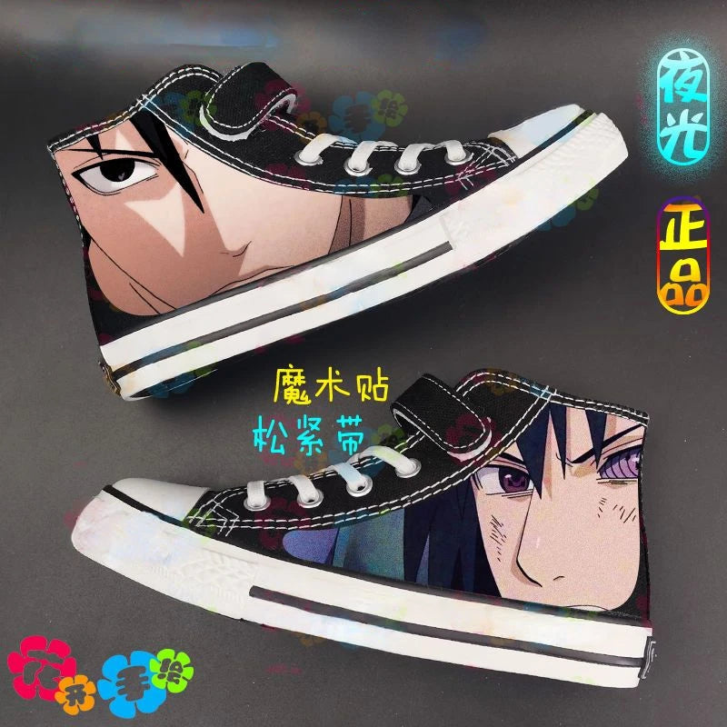 Naruto Sasuke Kids Canvas Shoes