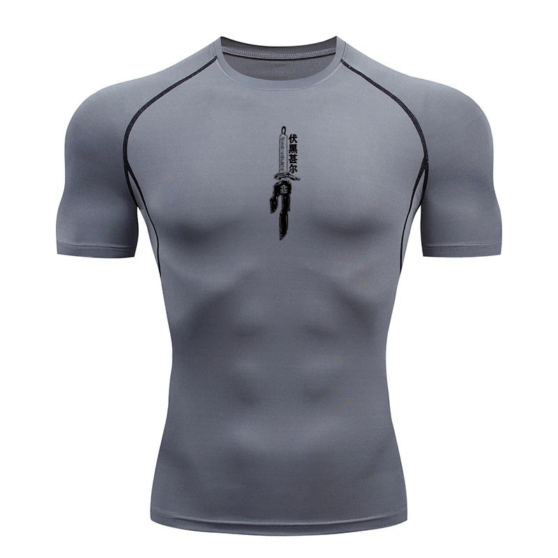 Anime Compression Quick Dry T-shirts