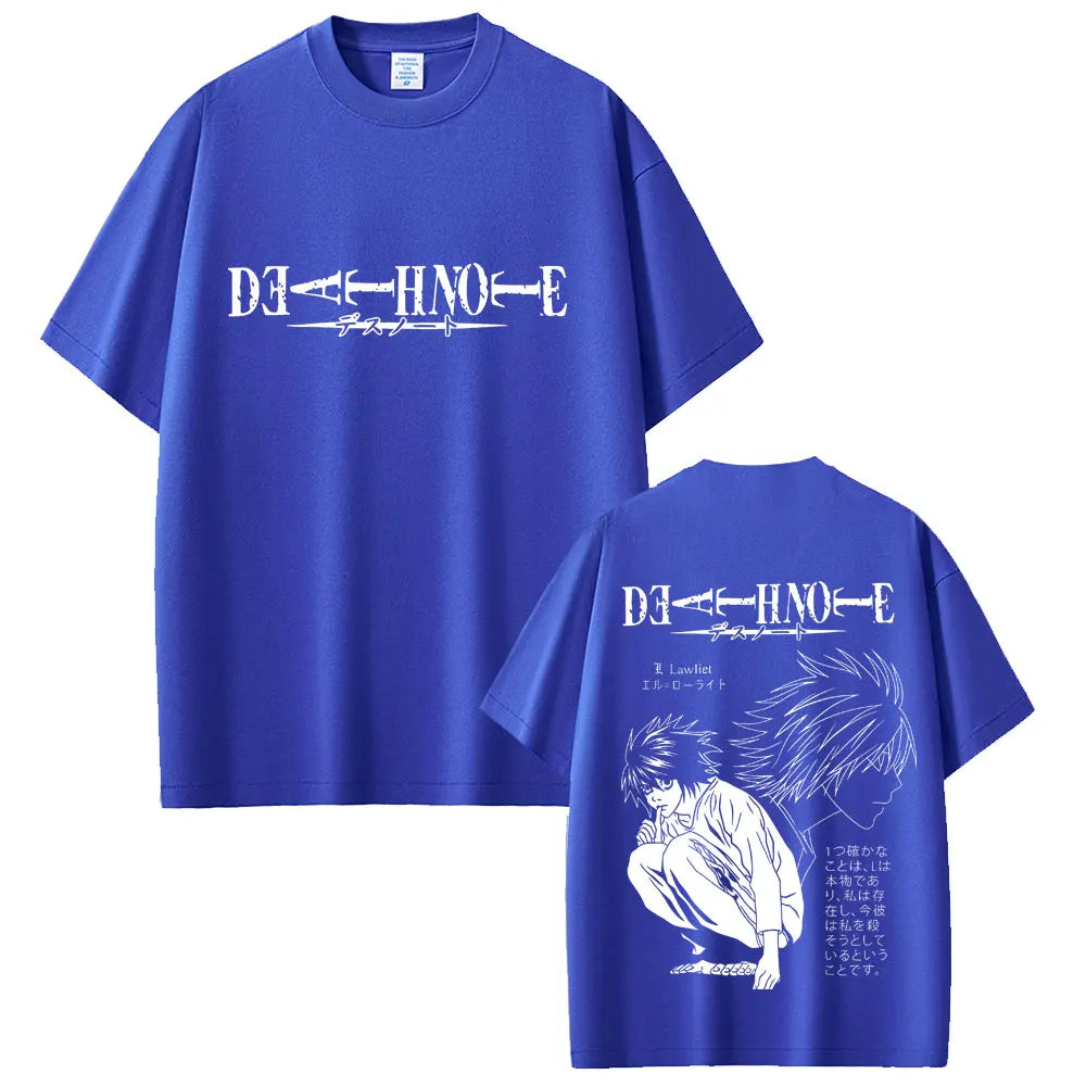 Death Note T-shirt Yagami Light Graphic T Shirts