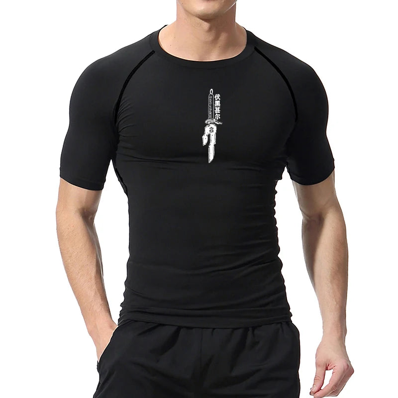 Anime Compression Quick Dry T-shirts