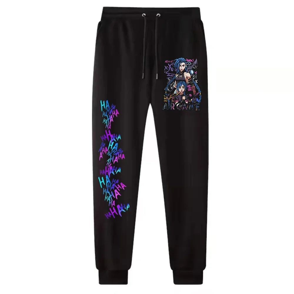 Arcane Jinx Anime Joggers