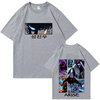 Sung Jinwoo Solo Leveling Graphic Tee | Anime Fan Shirt 2