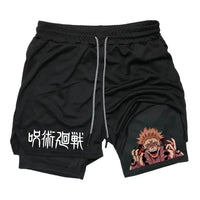 Jujutsu Kaisen Graphic Shorts | JJK Anime Streetwear Shorts 3
