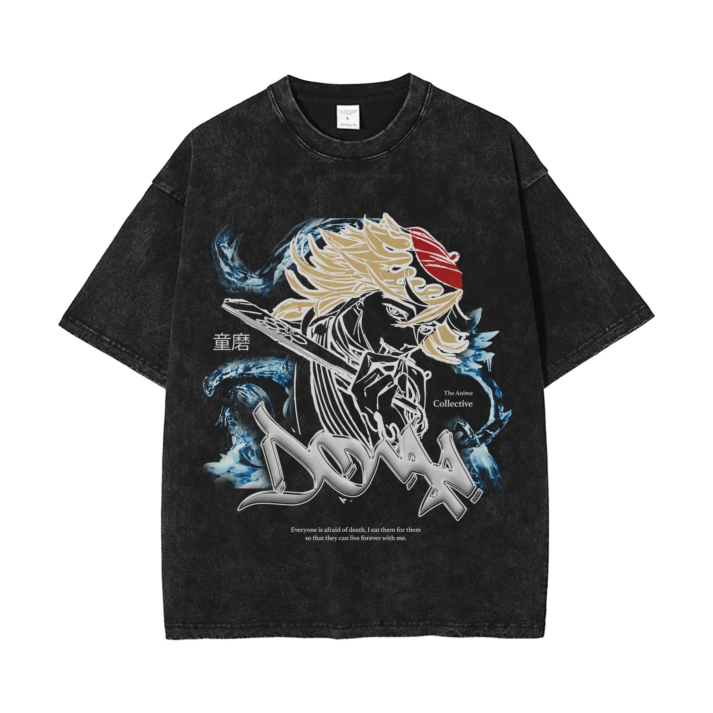 Demon Slayer Vintage Washed Graphic T Shirt