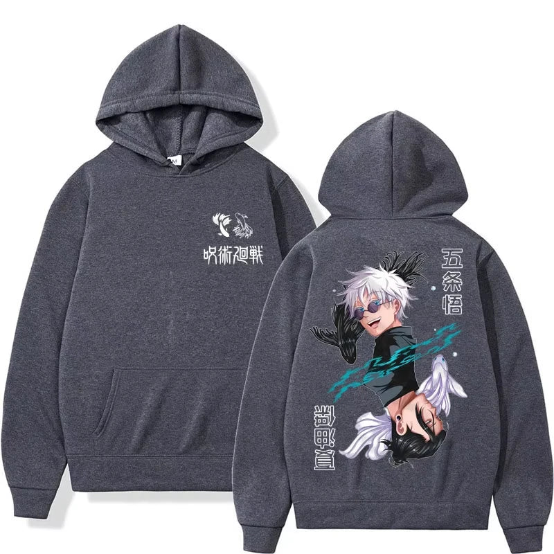 Jujutsu Kaisen Hoodie Casual Fleece Harajuku Tracksuit Streetwear