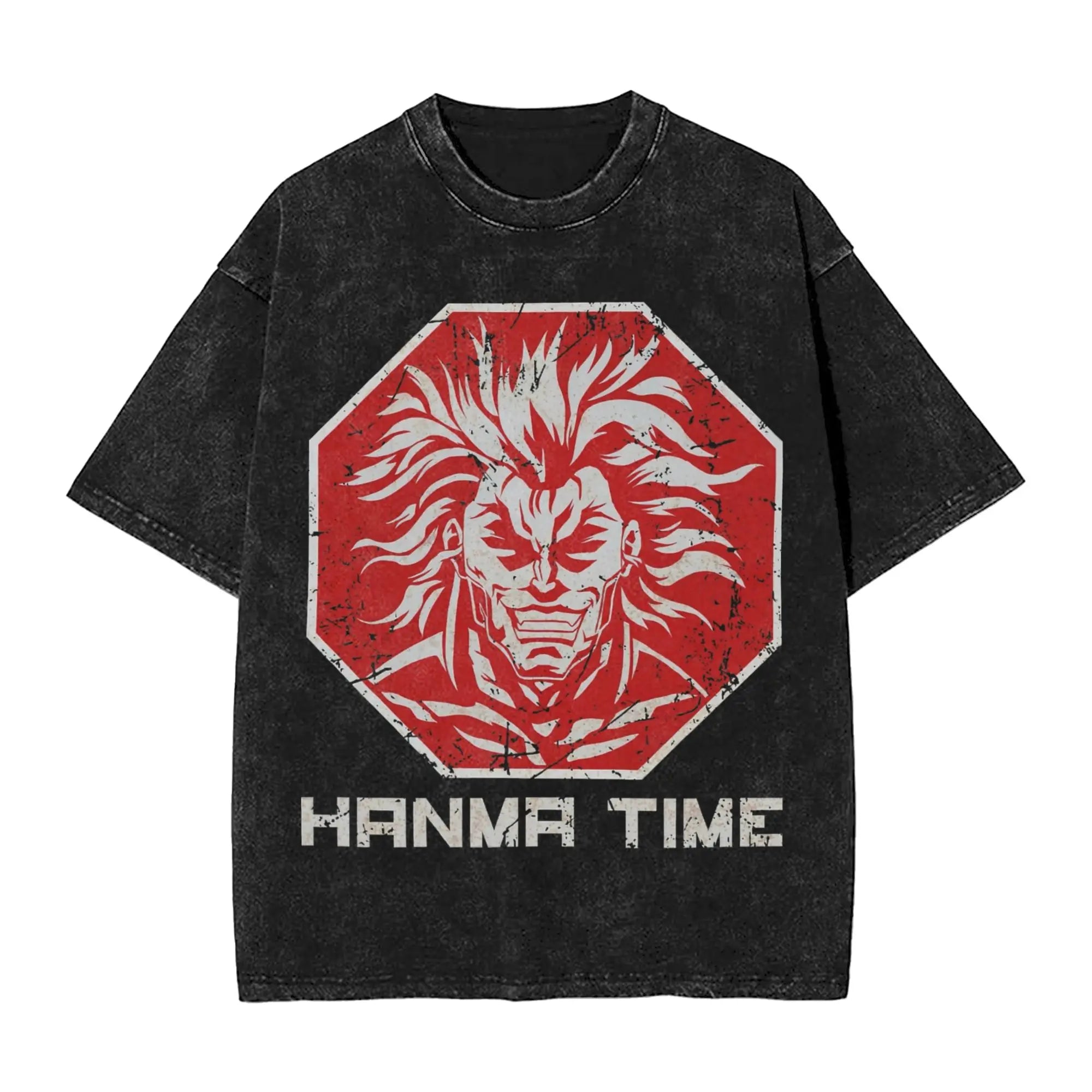 Jack Hanma Baki the Grappler Washed T Shirt