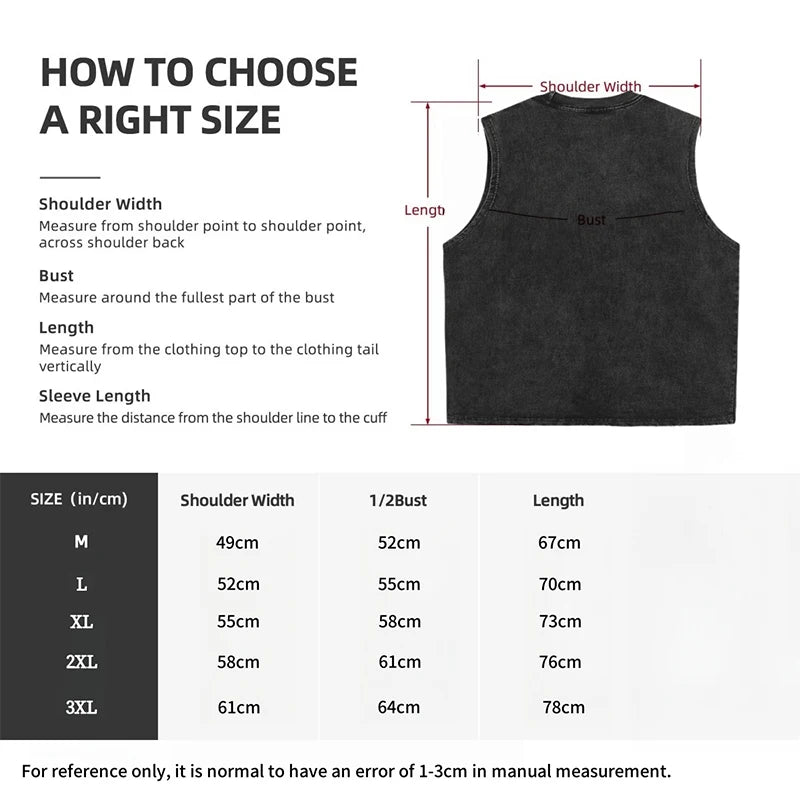 Acid Washed Gym Vest Oversized Demon Slayer