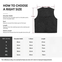 Acid Washed Gym Vest Oversized Demon Slayer 6