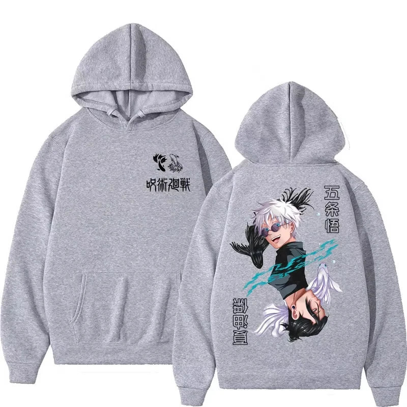 Jujutsu Kaisen Hoodie Casual Fleece Harajuku Tracksuit Streetwear