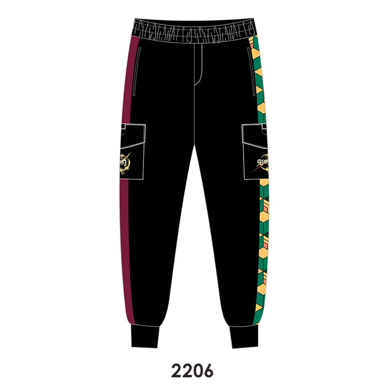 Kamado Tanjirou Agatsuma Zenitsu Casual Cargo Pants