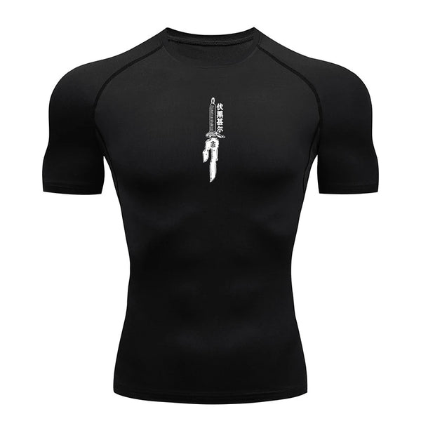 Anime Compression Quick Dry T-shirts
