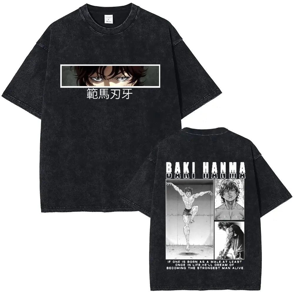 Baki The Grappler Washed T-shirt
