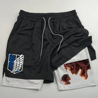 Attack on Titan Sport Shorts | AOT Training Shorts 3